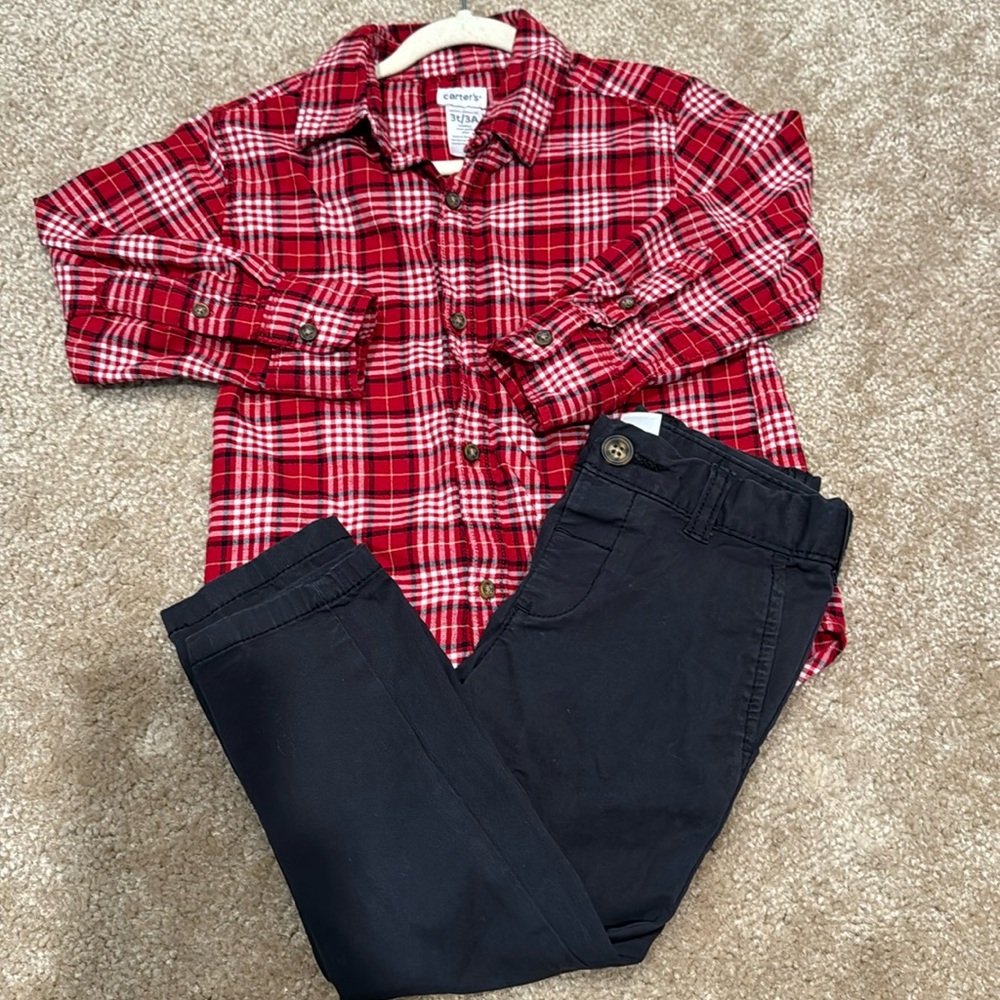 Carters toddler Christmas matching outfit